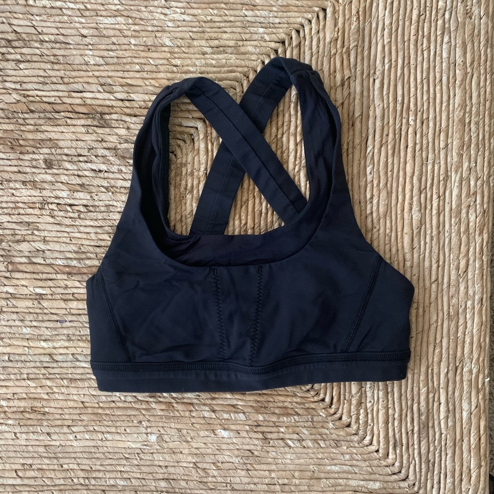 Black Sports bra—Lulu